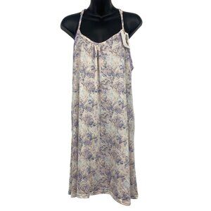 Jessica Simpson Women Size XL Extra Large Floral Lace Racerback Nightgown New